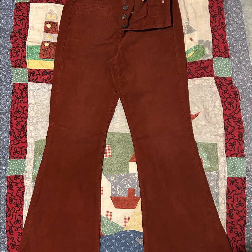American Eagle Outfitters Burnt Orange Corduroy Pants